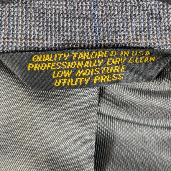 Gant 44R Gray Wool Blazer Mens 100% Pure Wool USA Made Union Tailored Gibsons - Picture 3 of 6